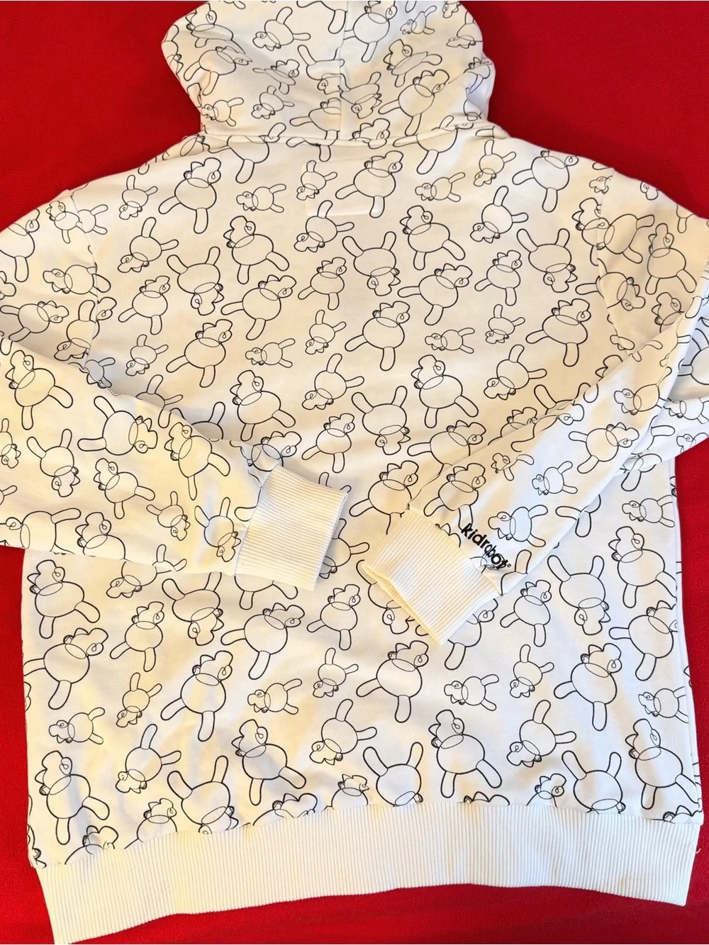RARE-Kidrobot Dunny Print Logo 129 Of 200 Limited Edition Zip Up Hoodie XXL Mens